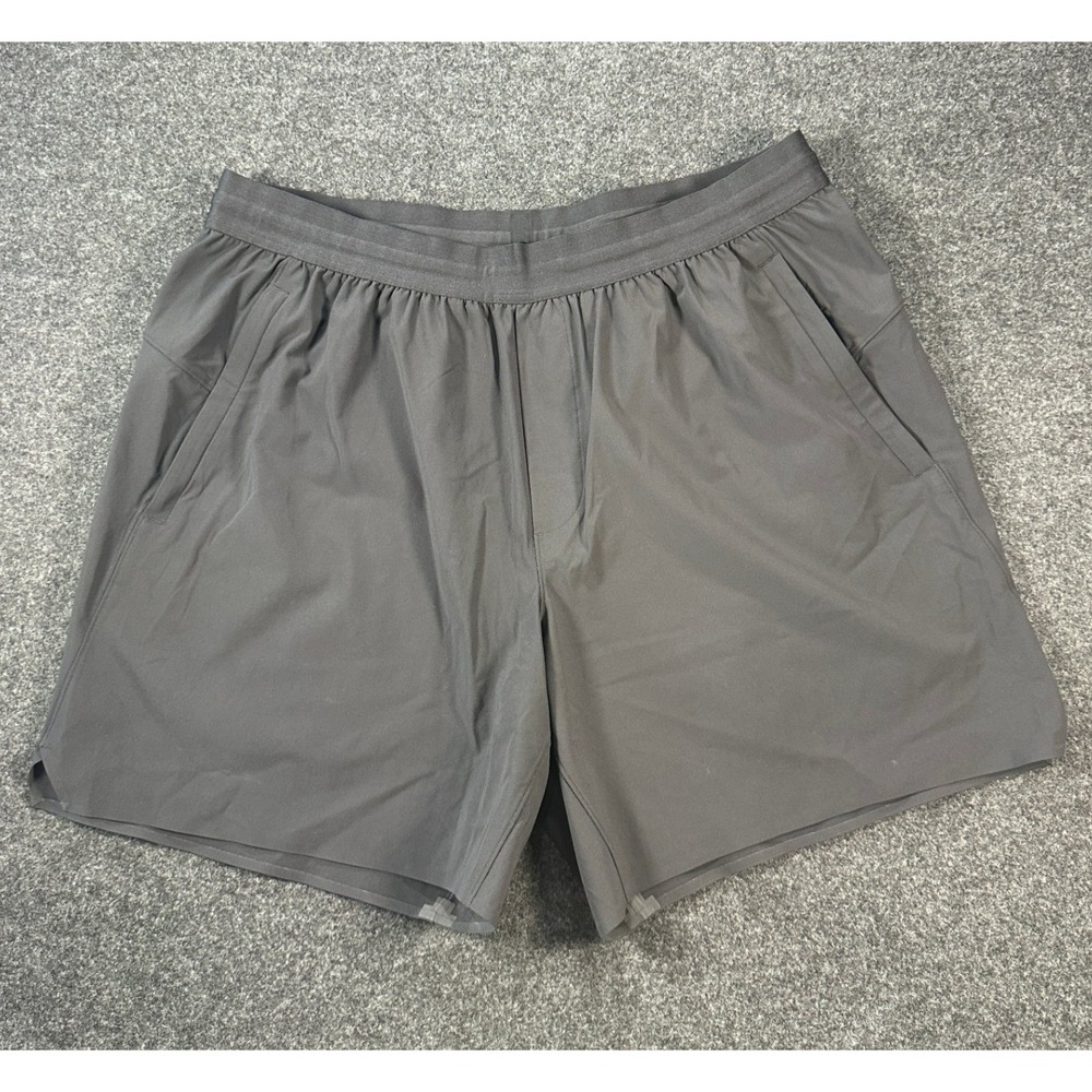 Lululemon Weightlifting Linerless Short 7" XL Gray Running Gym Workout